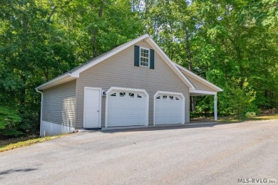 Enjoy main lake views and water-access living from this cape cod on Tanglewood Shores Golf Club in Virginia - for sale on GolfHomes.com, golf home, golf lot