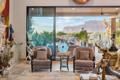 Exceptional custom home on a spectacular lot w/the coveted north on Superstition Mountain Club - Lost Gold in Arizona - for sale on GolfHomes.com, golf home, golf lot
