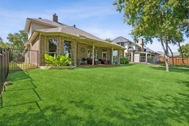 Nestled on a private, gated street overlooking the manicured on Iron Horse Golf Course in Texas - for sale on GolfHomes.com, golf home, golf lot
