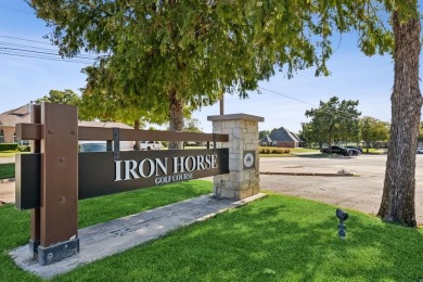 Nestled on a private, gated street overlooking the manicured on Iron Horse Golf Course in Texas - for sale on GolfHomes.com, golf home, golf lot