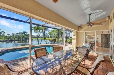 Enjoy the endless, breathtaking lake views on the lanai of this on Burnt Store Golf Club in Florida - for sale on GolfHomes.com, golf home, golf lot