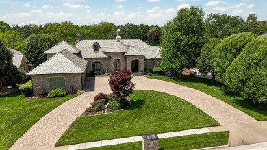 Stunning custom estate on the 1st hole fairway of the on Highland Springs Country Club in Missouri - for sale on GolfHomes.com, golf home, golf lot