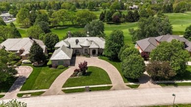 Stunning custom estate on the 1st hole fairway of the on Highland Springs Country Club in Missouri - for sale on GolfHomes.com, golf home, golf lot