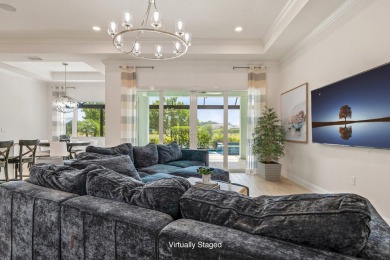 Sleek, smart, and solar-powered--this lavishly upgraded custom on Bent Pine Golf Club in Florida - for sale on GolfHomes.com, golf home, golf lot