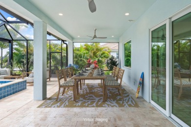 Sleek, smart, and solar-powered--this lavishly upgraded custom on Bent Pine Golf Club in Florida - for sale on GolfHomes.com, golf home, golf lot