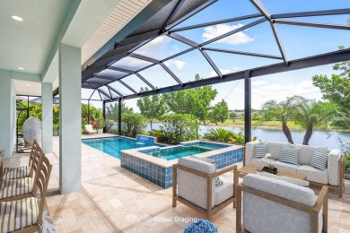 Sleek, smart, and solar-powered--this lavishly upgraded custom on Bent Pine Golf Club in Florida - for sale on GolfHomes.com, golf home, golf lot