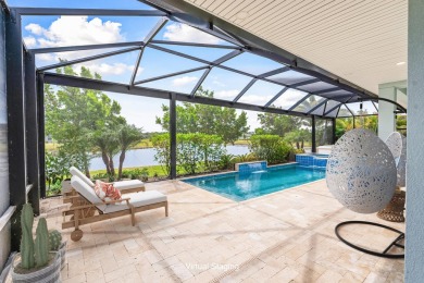 Sleek, smart, and solar-powered--this lavishly upgraded custom on Bent Pine Golf Club in Florida - for sale on GolfHomes.com, golf home, golf lot