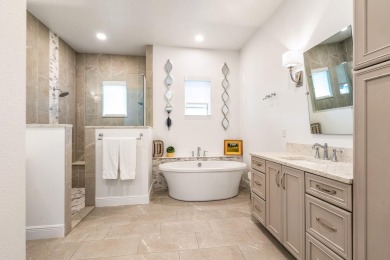 Sleek, smart, and solar-powered--this lavishly upgraded custom on Bent Pine Golf Club in Florida - for sale on GolfHomes.com, golf home, golf lot