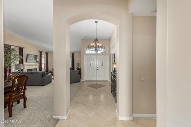 Highly upgraded and exceptionally spacious Marbella model tucked on Tuscany Falls At Pebble Creek in Arizona - for sale on GolfHomes.com, golf home, golf lot