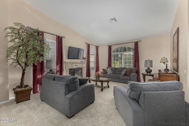 Highly upgraded and exceptionally spacious Marbella model tucked on Tuscany Falls At Pebble Creek in Arizona - for sale on GolfHomes.com, golf home, golf lot