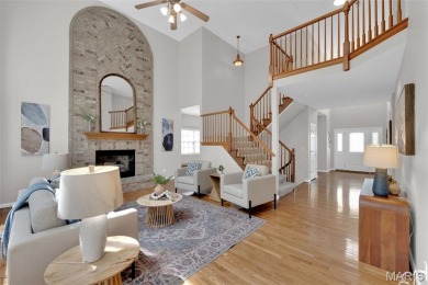 Curb appeal beyond compare! This majestic Winghaven 2-story on Winghaven Country Club in Missouri - for sale on GolfHomes.com, golf home, golf lot