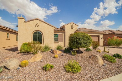 AMAZING RESORT LIVING w/ OPEN WASH VIEWS! Enter this beautifully on Poston Butte Golf Club in Arizona - for sale on GolfHomes.com, golf home, golf lot