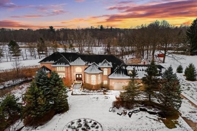 Discover unparalleled luxury and craftsmanship in this stunning on Bruce Hills Golf Course in Michigan - for sale on GolfHomes.com, golf home, golf lot