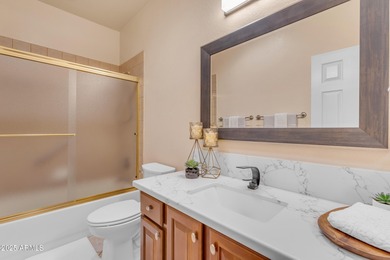 Exceptional location on a peaceful, premium interior golf course on Tuscany Falls At Pebble Creek in Arizona - for sale on GolfHomes.com, golf home, golf lot