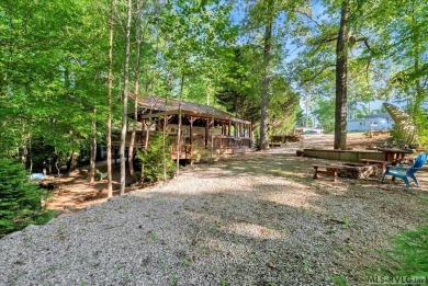 Lake life made easy--and fun! This Lake Gaston camper sits on a on River Ridge Golf Club in Virginia - for sale on GolfHomes.com, golf home, golf lot