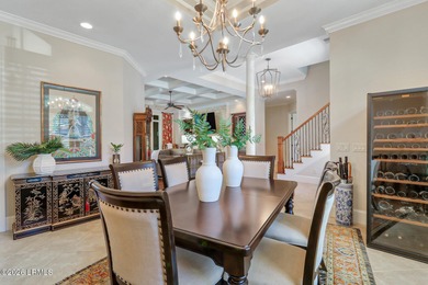 Boasting expansive golf views of the famed North Course at on Berkeley Hall Golf Club in South Carolina - for sale on GolfHomes.com, golf home, golf lot