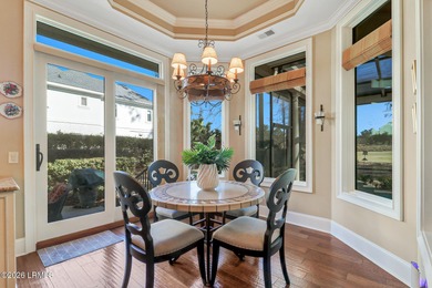 Boasting expansive golf views of the famed North Course at on Berkeley Hall Golf Club in South Carolina - for sale on GolfHomes.com, golf home, golf lot