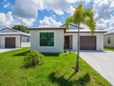 Step into this 2023 Newly Built home on a Land Lease for $831 a on Spanish Lakes Fairways in Florida - for sale on GolfHomes.com, golf home, golf lot