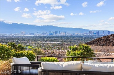 Stunning Strip and mountain views set the stage for luxury on Dragon Ridge Country Club in Nevada - for sale on GolfHomes.com, golf home, golf lot