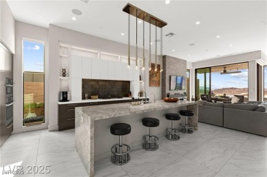 Stunning Strip and mountain views set the stage for luxury on Dragon Ridge Country Club in Nevada - for sale on GolfHomes.com, golf home, golf lot