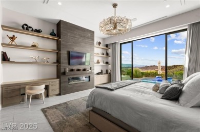 Stunning Strip and mountain views set the stage for luxury on Dragon Ridge Country Club in Nevada - for sale on GolfHomes.com, golf home, golf lot