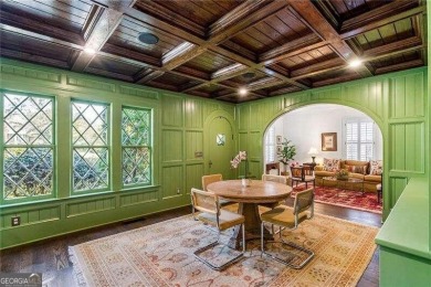 This meticulously maintained Tudor idyllically located in on Druid Hills Golf Club in Georgia - for sale on GolfHomes.com, golf home, golf lot