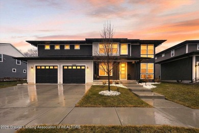 Incredible, highly upgraded two story home - The Woodbury Modern on  in Michigan - for sale on GolfHomes.com, golf home, golf lot