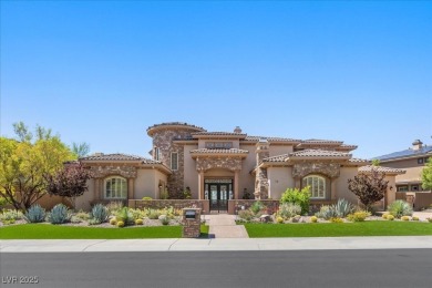 Luxurious resort home surrounds you with panoramic views of the on Anthem Country Club in Nevada - for sale on GolfHomes.com, golf home, golf lot