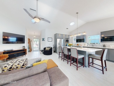 Welcome to your dream home. New roof 2024, Hot water heater 2022 on New Smyrna Beach Golf Course in Florida - for sale on GolfHomes.com, golf home, golf lot