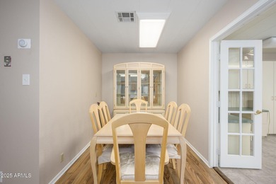 Beautiful 2BR/2BA affixed stucco mobile home with 1716 sf of on Sun Lakes Country Club in Arizona - for sale on GolfHomes.com, golf home, golf lot