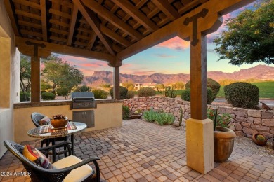 Spectacular Superstition Mountain views and golf course frontage on Superstition Mountain Club - Lost Gold in Arizona - for sale on GolfHomes.com, golf home, golf lot