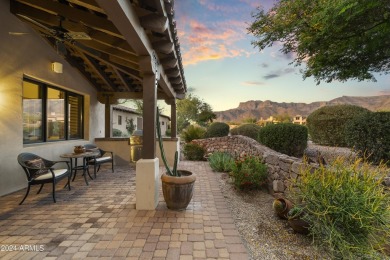 Spectacular Superstition Mountain views and golf course frontage on Superstition Mountain Club - Lost Gold in Arizona - for sale on GolfHomes.com, golf home, golf lot