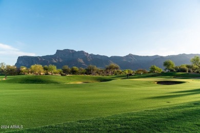 Spectacular Superstition Mountain views and golf course frontage on Superstition Mountain Club - Lost Gold in Arizona - for sale on GolfHomes.com, golf home, golf lot