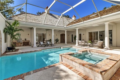 Although built in the 20th century, this home looks as authentic on The Oaks Club in Florida - for sale on GolfHomes.com, golf home, golf lot