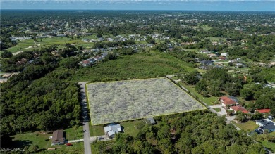 What a great opportunity to purchase 4 prime residential acres on Lehigh Resort Club in Florida - for sale on GolfHomes.com, golf home, golf lot