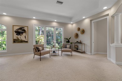 Although built in the 20th century, this home looks as authentic on The Oaks Club in Florida - for sale on GolfHomes.com, golf home, golf lot