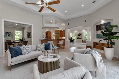 Although built in the 20th century, this home looks as authentic on The Oaks Club in Florida - for sale on GolfHomes.com, golf home, golf lot