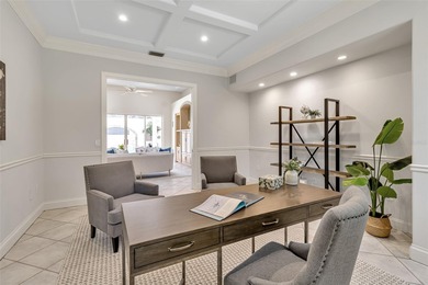 Although built in the 20th century, this home looks as authentic on The Oaks Club in Florida - for sale on GolfHomes.com, golf home, golf lot