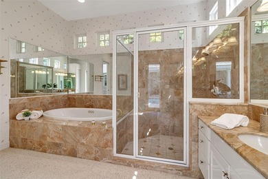 Although built in the 20th century, this home looks as authentic on The Oaks Club in Florida - for sale on GolfHomes.com, golf home, golf lot