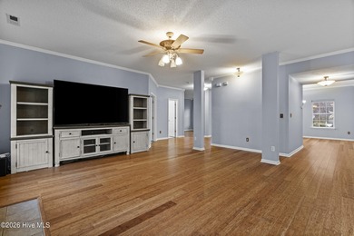 Bring the family to this spacious home featuring 6 bedrooms or 5 on Eagle Creek Golf Club and Grill in North Carolina - for sale on GolfHomes.com, golf home, golf lot