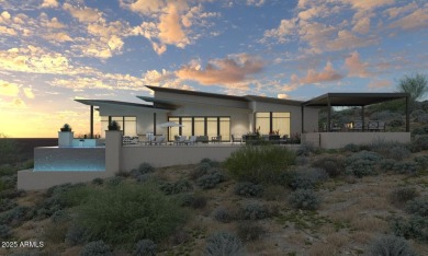 Contemporary new build designed for seamless indoor-outdoor on Eagle Mountain Golf Club in Arizona - for sale on GolfHomes.com, golf home, golf lot