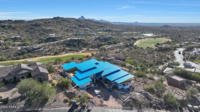 Contemporary new build designed for seamless indoor-outdoor on Eagle Mountain Golf Club in Arizona - for sale on GolfHomes.com, golf home, golf lot