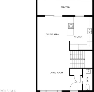 Beautiful 3 bedroom, 2.5 bathroom tri-level townhome in the on Dobson Ranch Municipal Golf Course in Arizona - for sale on GolfHomes.com, golf home, golf lot
