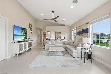 Perched on a premier corner residence in the desirable on Miromar Lakes Golf Club in Florida - for sale on GolfHomes.com, golf home, golf lot