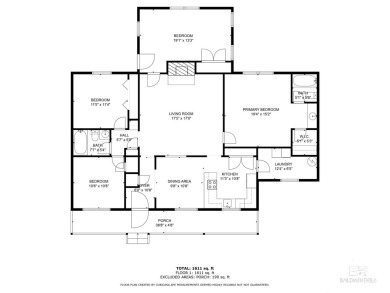 Welcome home to this charming single story 4 bedroom 2 bathroom on Lake Forest Yacht and Country Club in Alabama - for sale on GolfHomes.com, golf home, golf lot