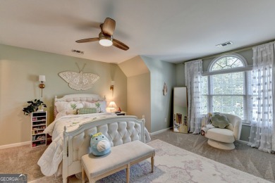 Poised on a 1/3-acre corner lot on a quiet cul-de-sac, this on Hamilton Mill Golf Club in Georgia - for sale on GolfHomes.com, golf home, golf lot