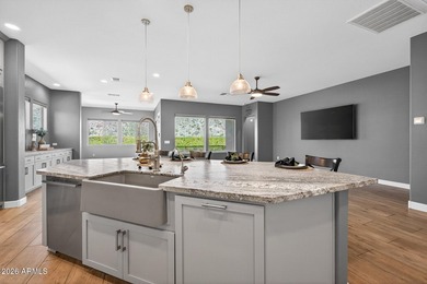 This is a 360 degree mountain view home in Verrado's gated on Verrado Golf Club - Victory in Arizona - for sale on GolfHomes.com, golf home, golf lot