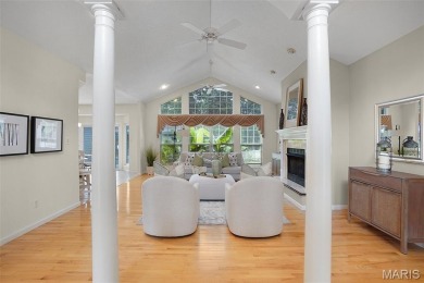 Welcome to resort-style living in this lovely custom ranch with on Raintree Country Club in Missouri - for sale on GolfHomes.com, golf home, golf lot