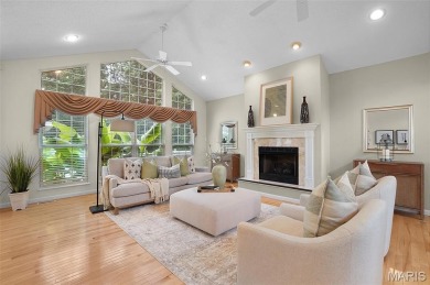 Welcome to resort-style living in this lovely custom ranch with on Raintree Country Club in Missouri - for sale on GolfHomes.com, golf home, golf lot