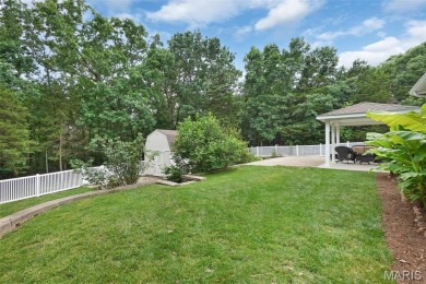 Welcome to resort-style living in this lovely custom ranch with on Raintree Country Club in Missouri - for sale on GolfHomes.com, golf home, golf lot